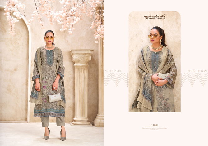 Mannat Vol 12 By Shree Shalika Printed Lawn Cotton Dress Material Wholesalers In Delhi