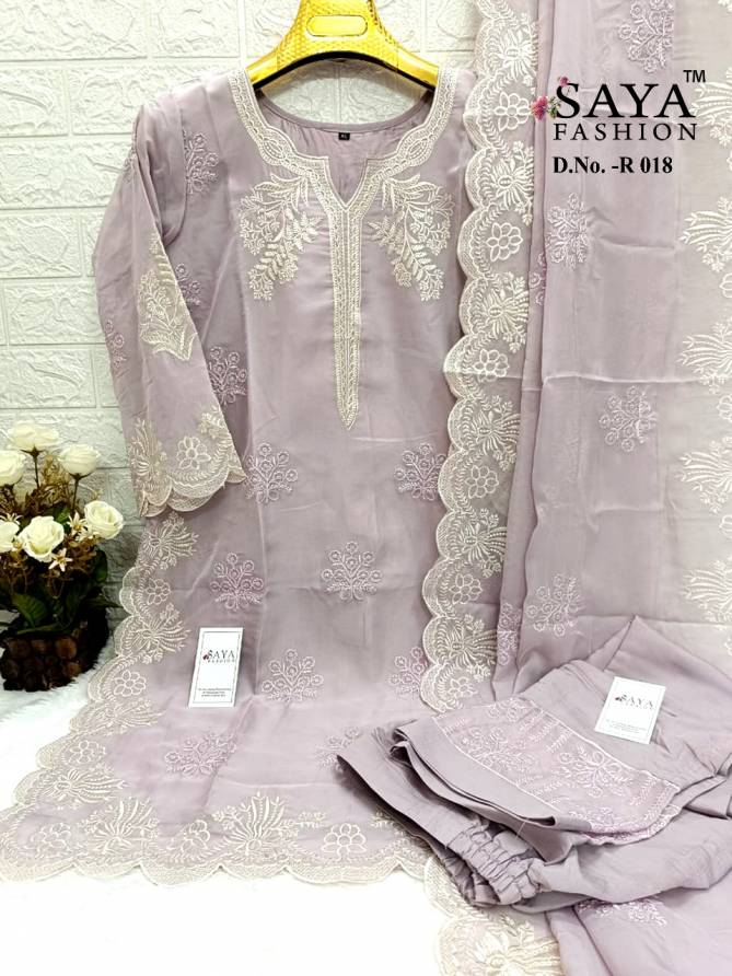 R 018 By Saya Pakistani Readymade Suits Exporters In India