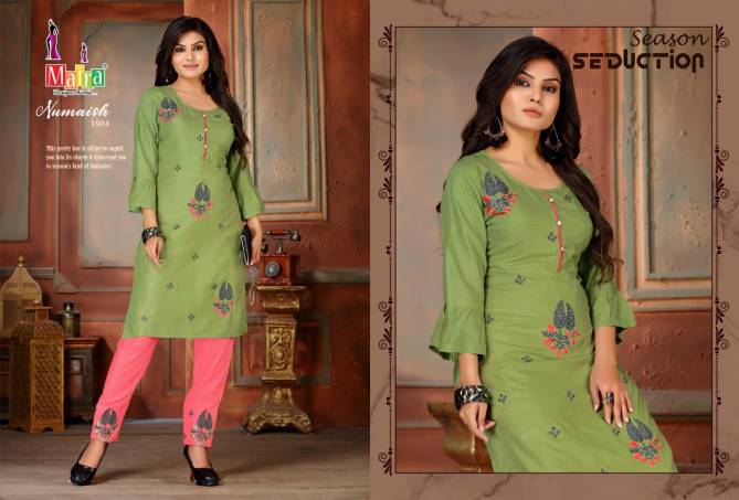 Numaish 19 Latest Fancy Ethnic Wear Designer rayon Kurti With Bottom Collection