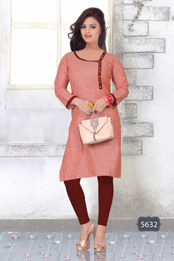 Trendy Twinkle Latest Fancy Designer Regular Casual Wear Straight Cut Designer Cotton Printed Kurtis Collection
