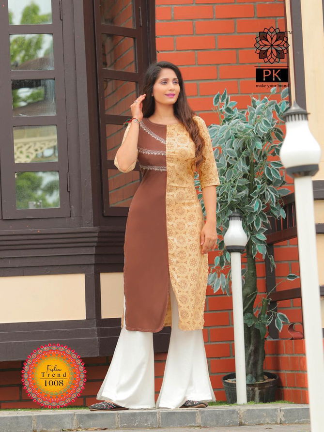 FASHION TREND VOL 1 Latest Designer Heavy Rayon Regular Wear Printed Kurti Collection