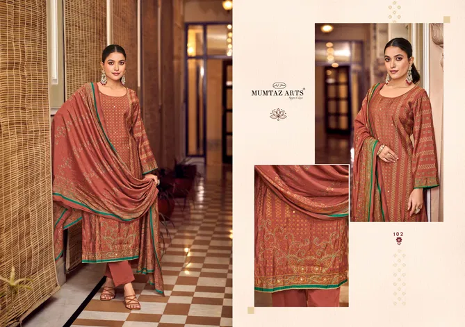 Nayaab Mannat By Mumtaz Viscose Maslin Digital Dress Material Wholesale Price