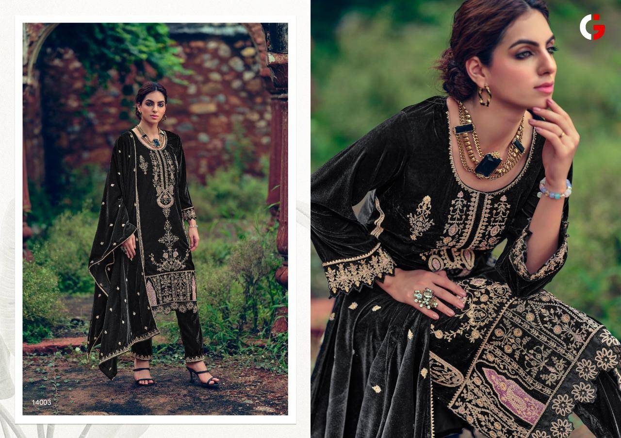 Maria B By Gull Jee Velvet Salwar Kameez Orders In India