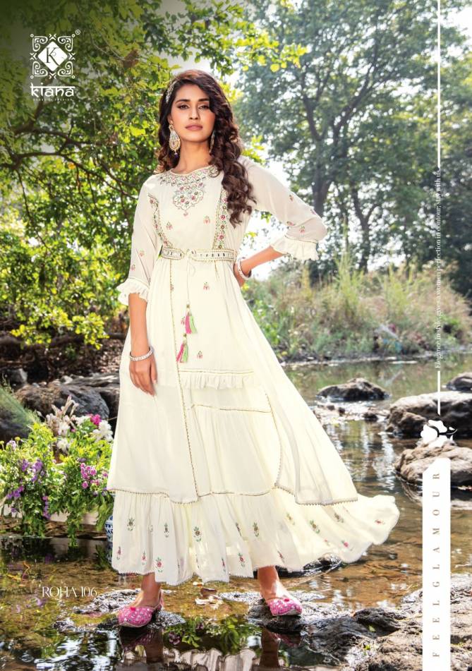 Kiana Roha Heavy Wedding Wear Georgette fancy Ready Made Salwar Suit Collection