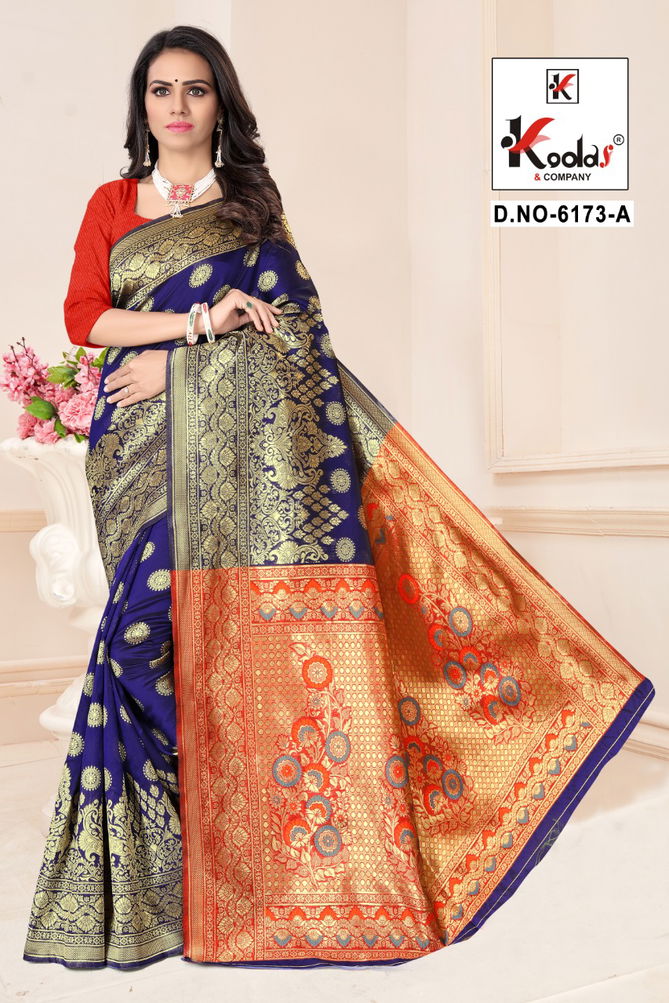 Atrangi 6173 Designer Festive Wear Silk Fancy Saree Collection
