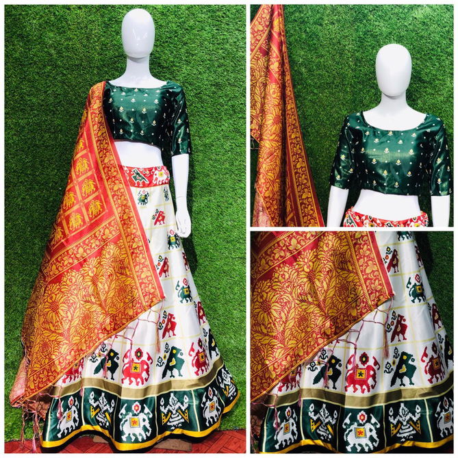 KHUSHBOO NAVRATRI VOL-1 DESIGNER PARTY WEAR NAVRATRI SPECIAL PATOLA LEHENGA CHOLI COLLECTION 