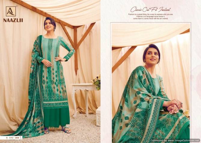 Alok Naazli Latest Digital Print with Swarovski Diamond Work Pure Pashmina  Dress Material Collection 