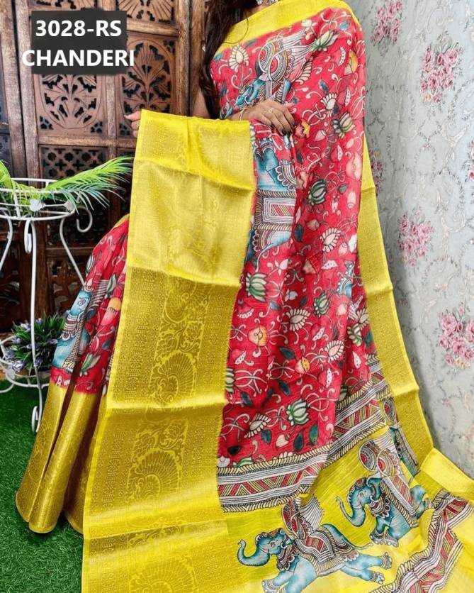 Kanchi Chanderi 7 New Fancy Ethnic Wear Silk Saree Collection