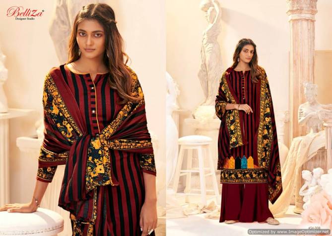 Belliza Al Marina Latest Collection Of Pure Pashmina Printed Designer Dress Material 