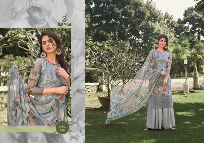 HANSA VANSHIKA Latest fancy Festive Wear Georgette Digital Print With Work Heavy Salwar Suit Collection