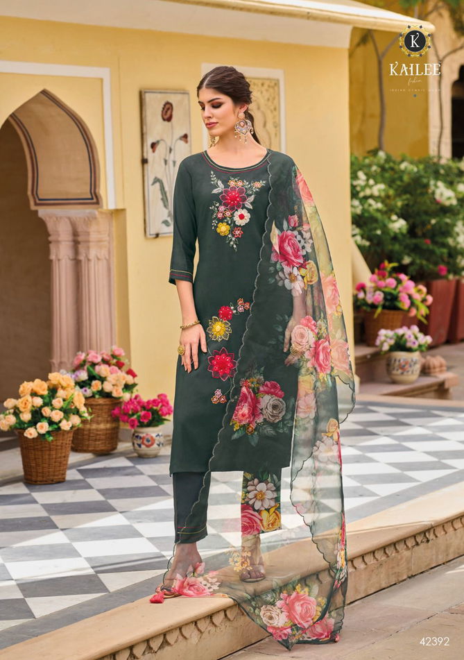 Shehnaaz By Kailee Viscose Silk Readymade Suits Catalog