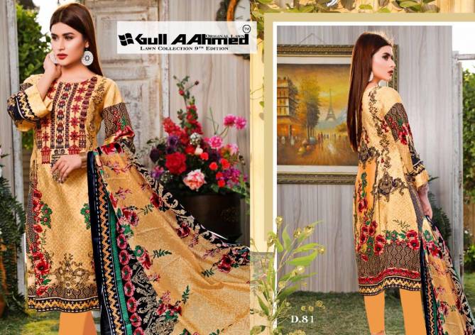 Gul Ahmed 9 Latest Fancy Designer Casual Wear Pure Lawn Karachi Dress Materials Collection
