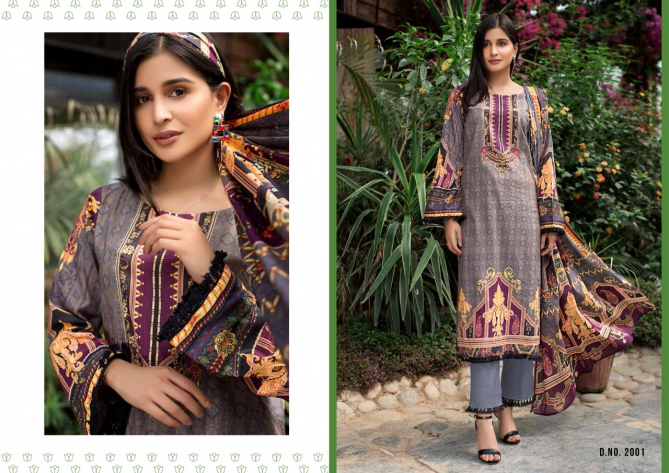 Bin Saeed Yashika Mahnoor 2 Fancy Designer Casual Wear Pure Lawn Cotton Karachi Dress Material Collection
