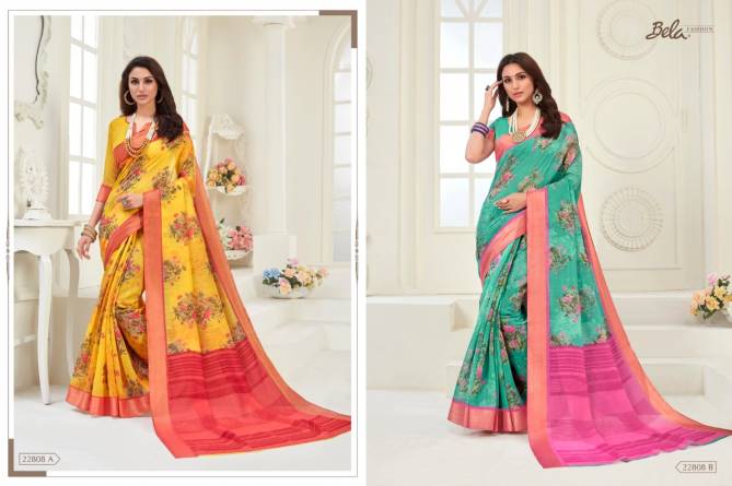 BELA JASMINE VOL-13 Latest Designer Festive Wear Heavy Chiffon Printed saree Collection