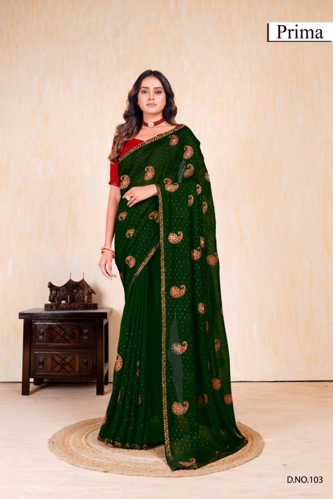 Prima 101 To 105 Vichitra Blooming Party Wear Saree Wholesale Market In Surat

