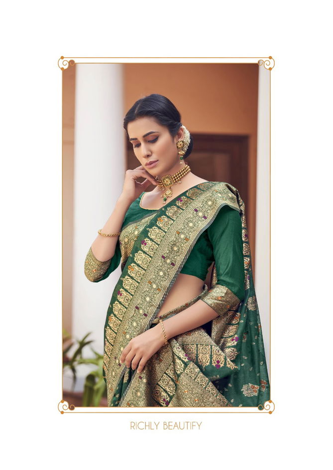 SHAKUNT NIDISHA Fancy Heavy Cotton Weaving Designer Saree Collection