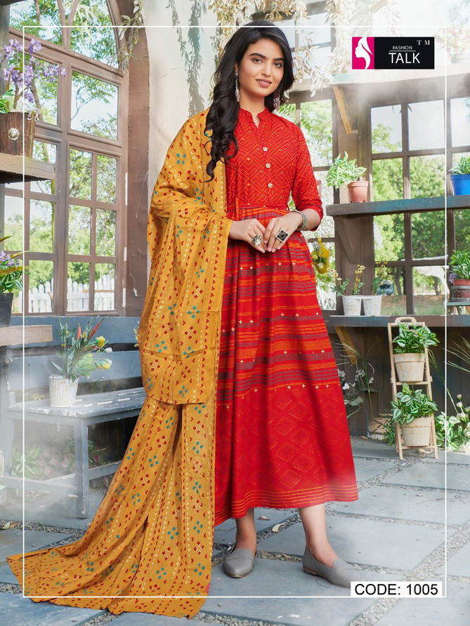 Ft Cocktail 1 Designer Latest Fancy Festive Wear Rayon Kurti With Dupatta Collection
