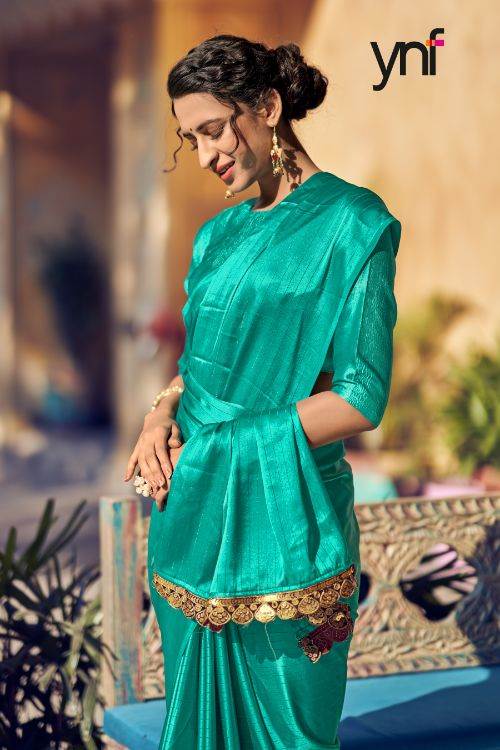 Ynf Bollywood Satin Fancy Party Wear Satin Silk Stylish Saree Collection
