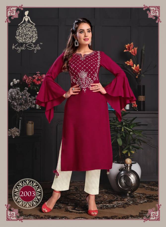 Fashion Paradise 2 Latest Fancy Ethnic Wear Fancy Embroidery Kurti With Bottom Collection
