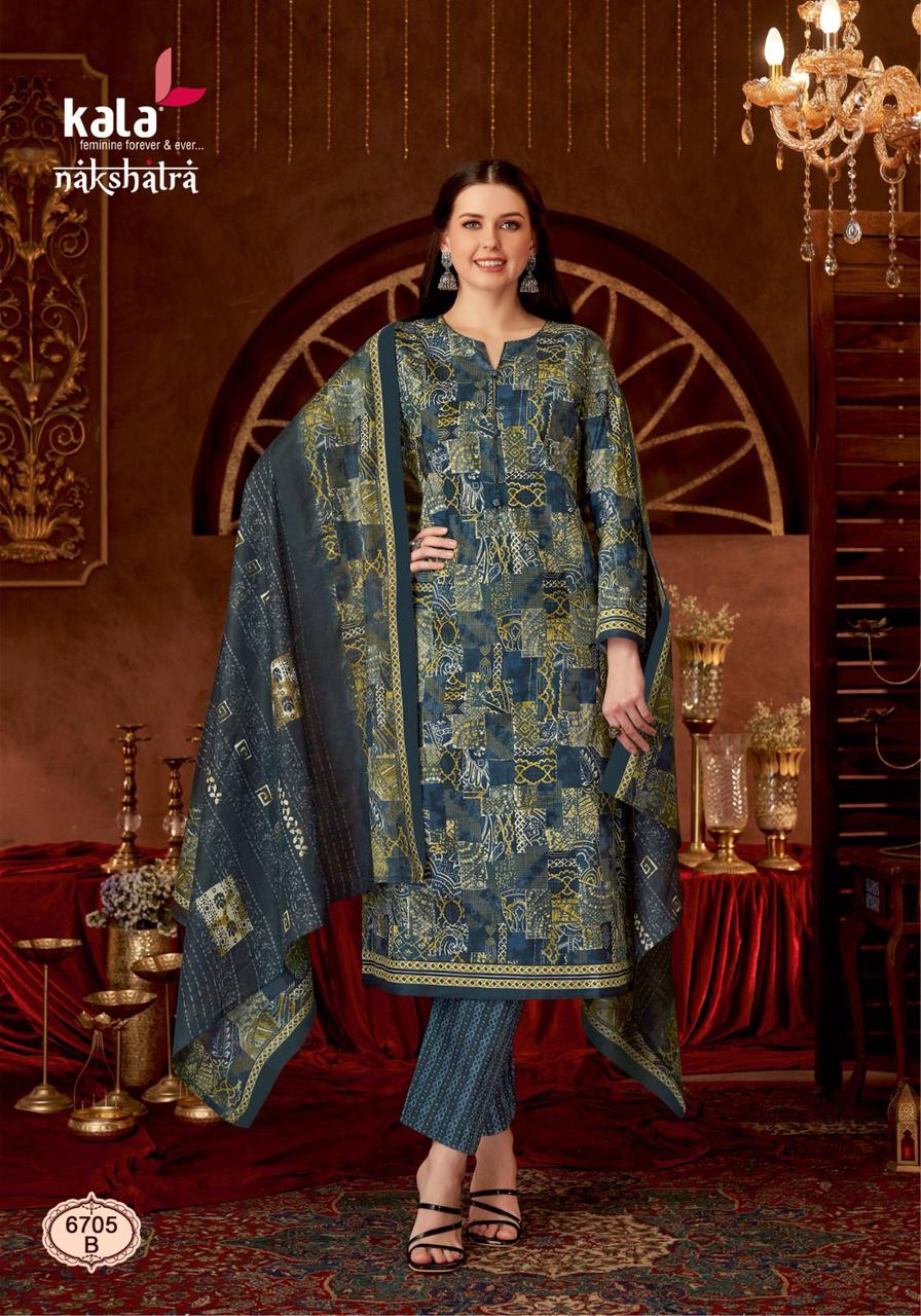 Nakshatra Vol 3 By Kala Cotton Printed Daily Wear Dress Material Orders In India