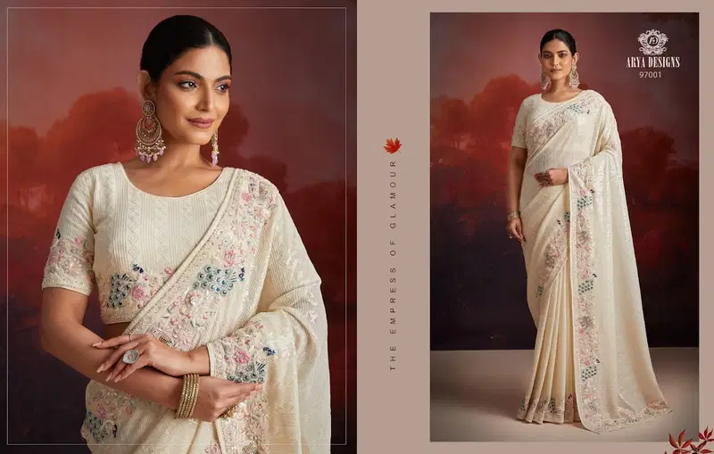 Swarna Vol 9 By Arya Designs Party Wear Saree Wholesale In India