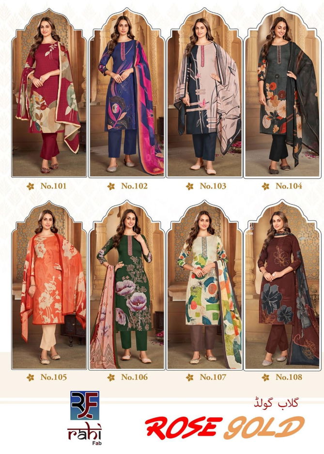 Rose Gold Vol 1 By Rahi Fab Cotton Cambric Dress Material Suppliers In India