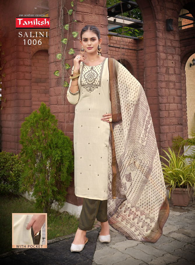 Salini Vol 1 By Taniksh Shimmer Kurti With Bottom Dupatta Online Wholesale 