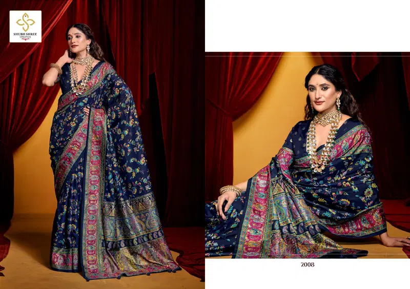 Pashminna Vol 2 By Shubh Shree Tusser Silk Designer Saree Orders In India