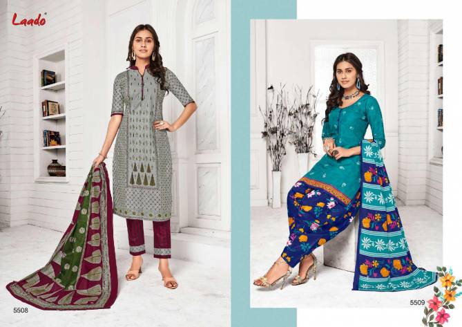 Laado Print 55 Latest Collection Of Daily Wear Printed Pure Cotton Salwar Kameez 