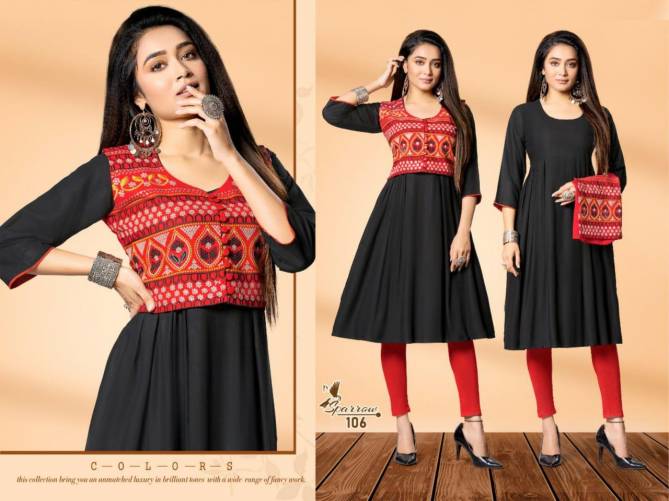 Beauty Queen Sparrow Fancy Designer Casual Wear Rayon Printed Kurti Collection