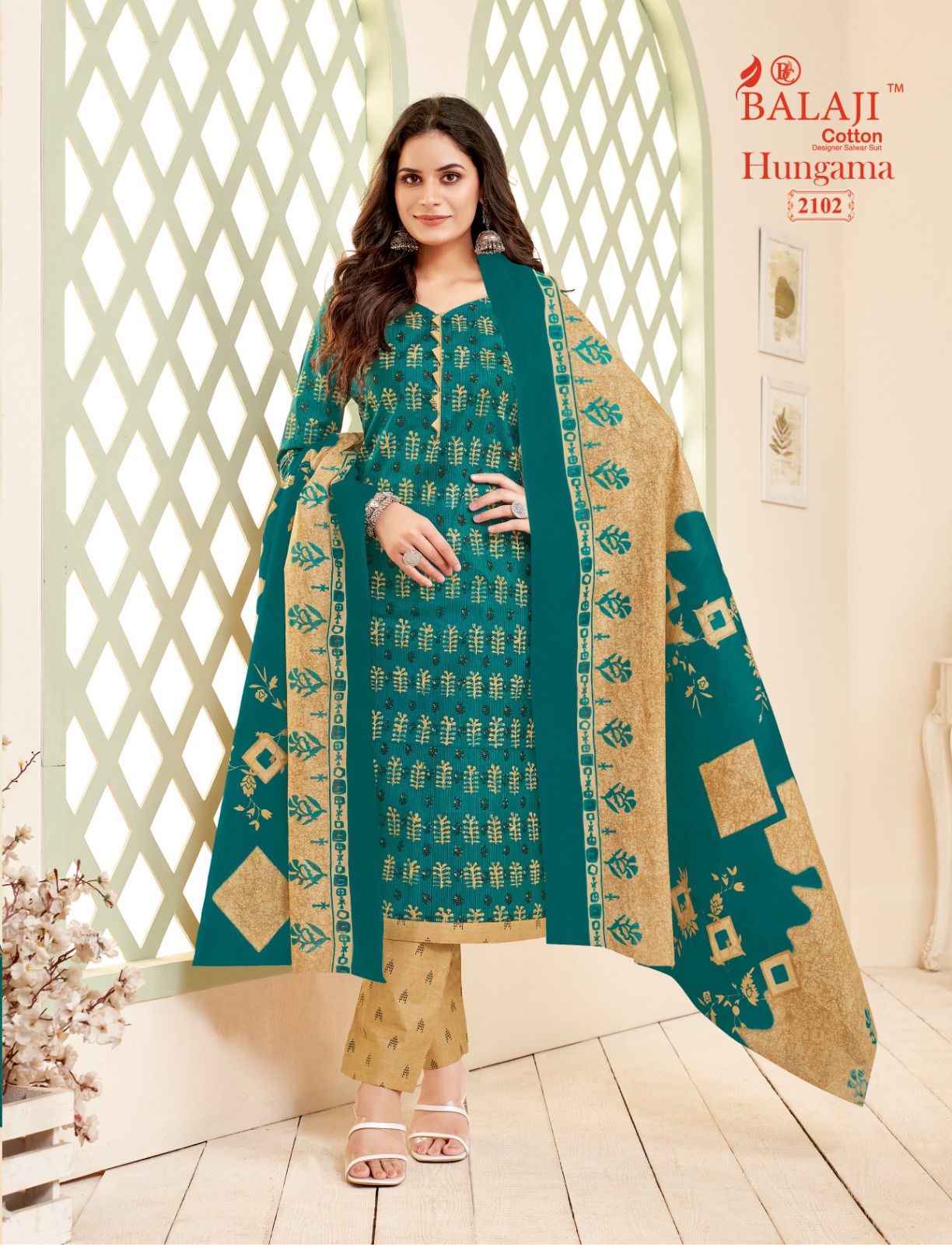 Hungama Vol 21 By Balaji Pure Cotton Printed Dress Material Online Wholesale