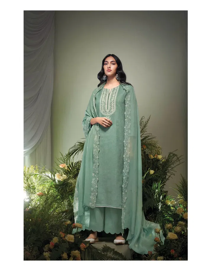 Varya By Ganga Linen Jacquard Designer Dress Material Wholesalers In Delhi