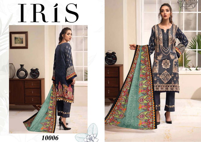 Iris 10 Latrst Fancy Designer Fancy Casual Wear Cotton Karachi Dress Materials Collection
