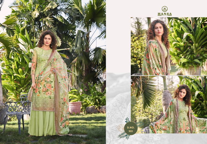 HANSA VANSHIKA Latest fancy Festive Wear Georgette Digital Print With Work Heavy Salwar Suit Collection