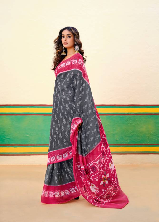 Barkha Plus 2 By Sr Mul Mul Cotton Printed Saree Exporters In India