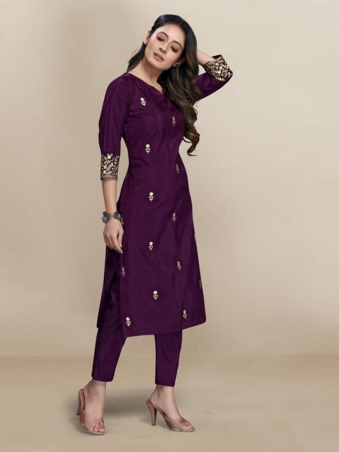 Gng 1127 Ethnic Wear Lycra Silk Kurti With Bottom Collection