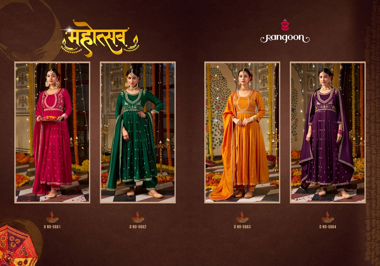 Mahotsav By Rangoon Silk Embroidery Readymade Suits Suppliers In India