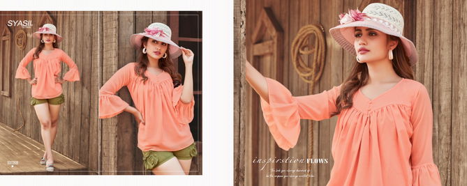 Syasii Summer Beauty Fancy Elegant Latest fancy Heavy Western Ladies Top Collection