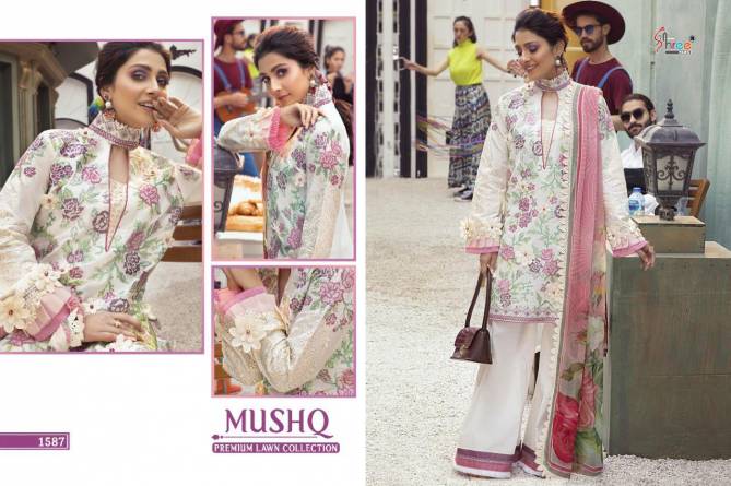 Shree Mushq Latest Fancy Designer Festive Wear Premium Lawn Collection Pakistani Salwar Suits Collection
