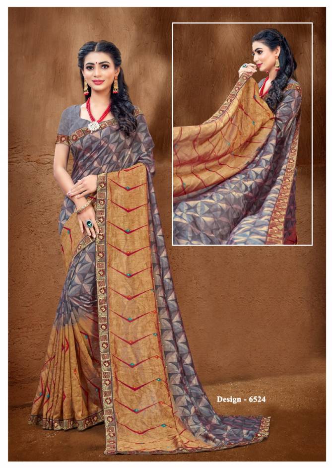 Khusboo 7 fancy Regular Wear vichitra Silk Printed Heavy Latest Designer Sarees Collection