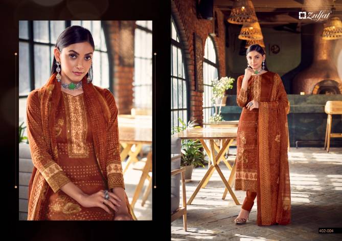 Zulfat Sandhya Fancy Ethnic Wear Cotton printed Designer Dress Material Collection