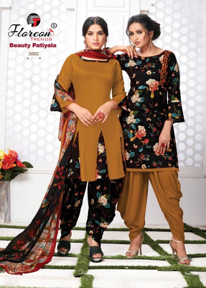 Floreon Beauty Patiyala 3 Latest Casual Regular Wear Printed cambric Cotton Collection
