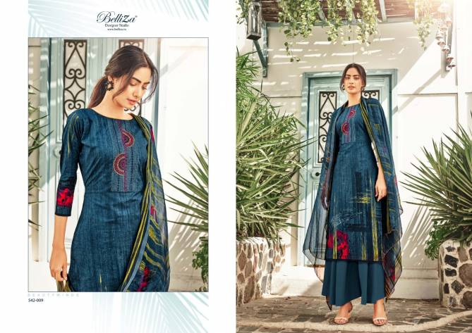 Belliza Heeriye Pure Cotton Casual Wear Digital Print with Exclusive Fancy Heavy Embroidery Work Dress Material Collection