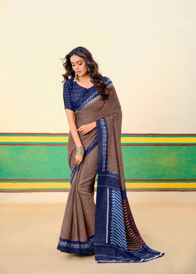 Barkha Plus 2 By Sr Mul Mul Cotton Printed Saree Exporters In India