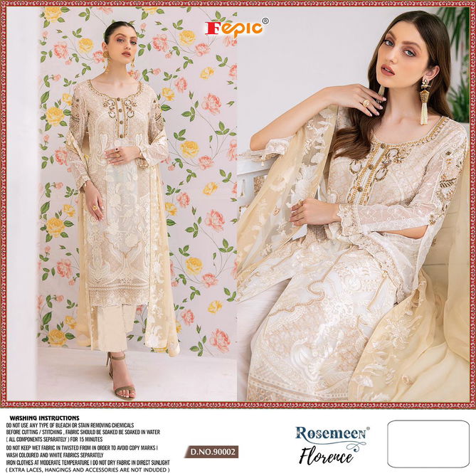 Fepic Rosemeen Florence Fancy Festive Wear Faux Georgette Pakistani Salwar Suits Collection