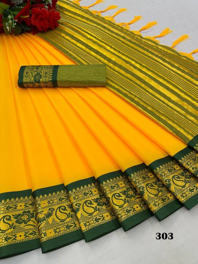  M AV 301 TO 308 Series Silk Wear Sarees Suppliers In India