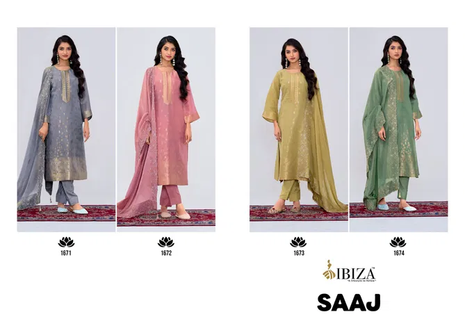 Saaj By Ibiza Silk Simar Designer Salwar Kameez Wholesale Shop In Surat