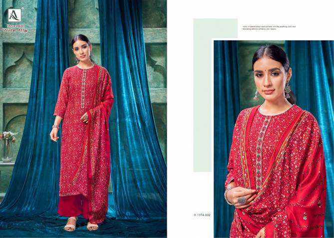 Winter Aafair By Alok Suit Pashmina Salwaar Kameez Dress Matereial Catalog