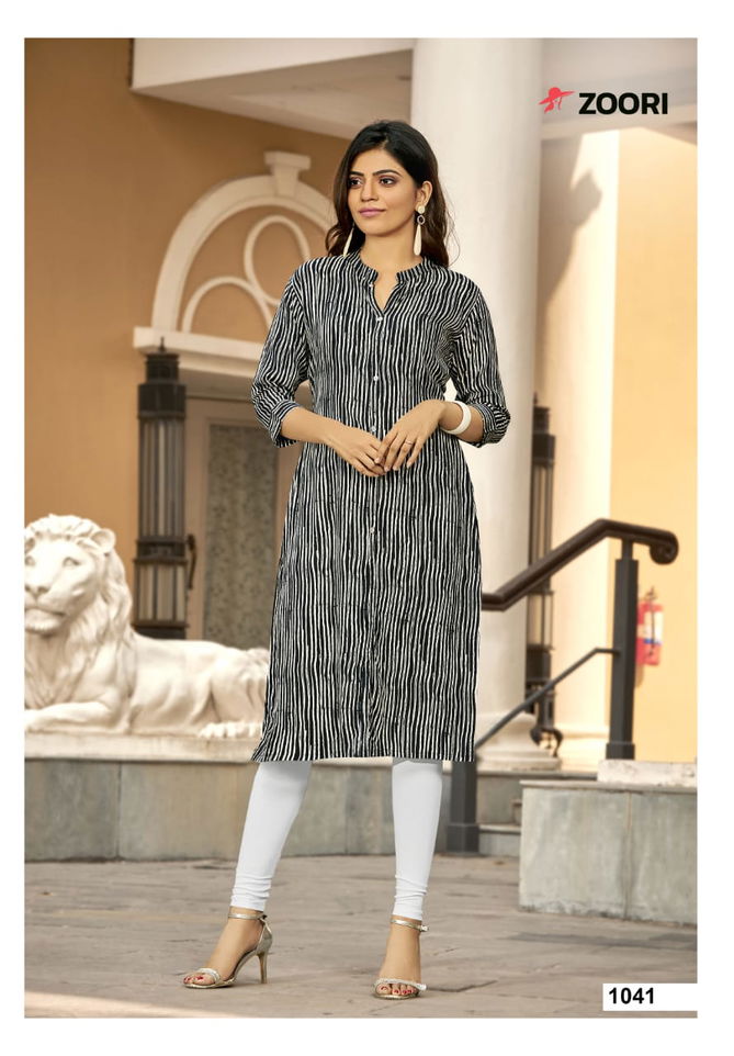 Zoori Akshara 5 Latest fancy Regular Wear Rayon Printed Kurtis Collection