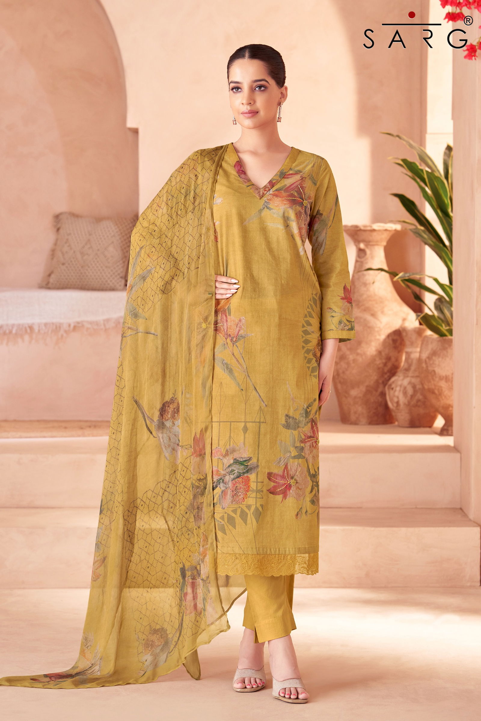 Riya By Sarg Lawn Cotton Digital Printed Dress Material Orders In India